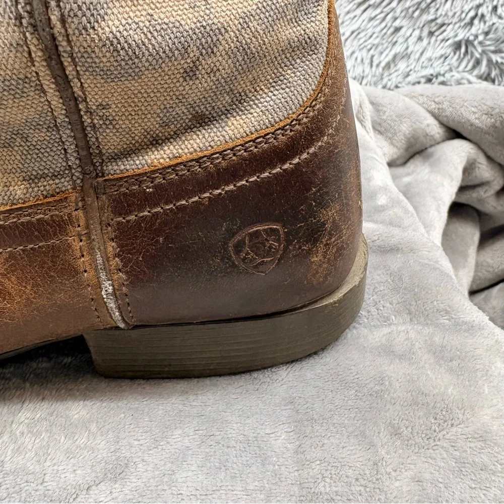 Ariat Boots Mens Size 5 Sport Patriot Western Boot Digital Camo Square Toe Brown